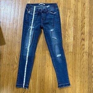 KanCan Dark Blue Distressed Skinny Jeans